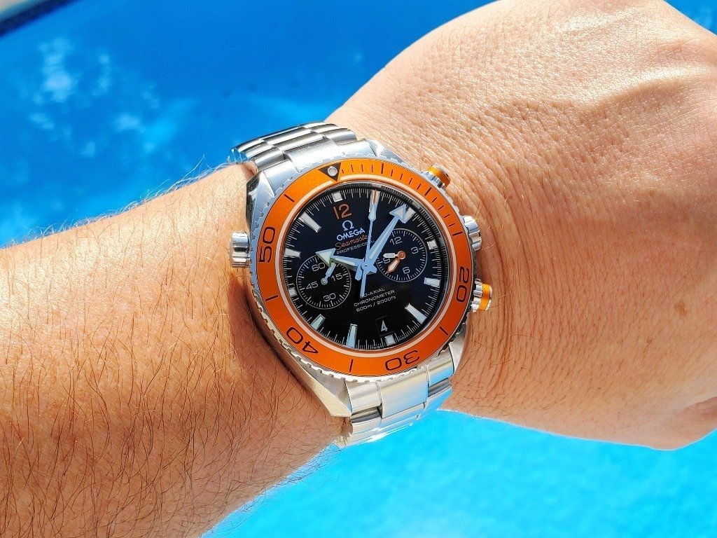 Omega Seamaster Mirror Original Watch for Men - Black Dial, Silver Metal Strap - Image 7