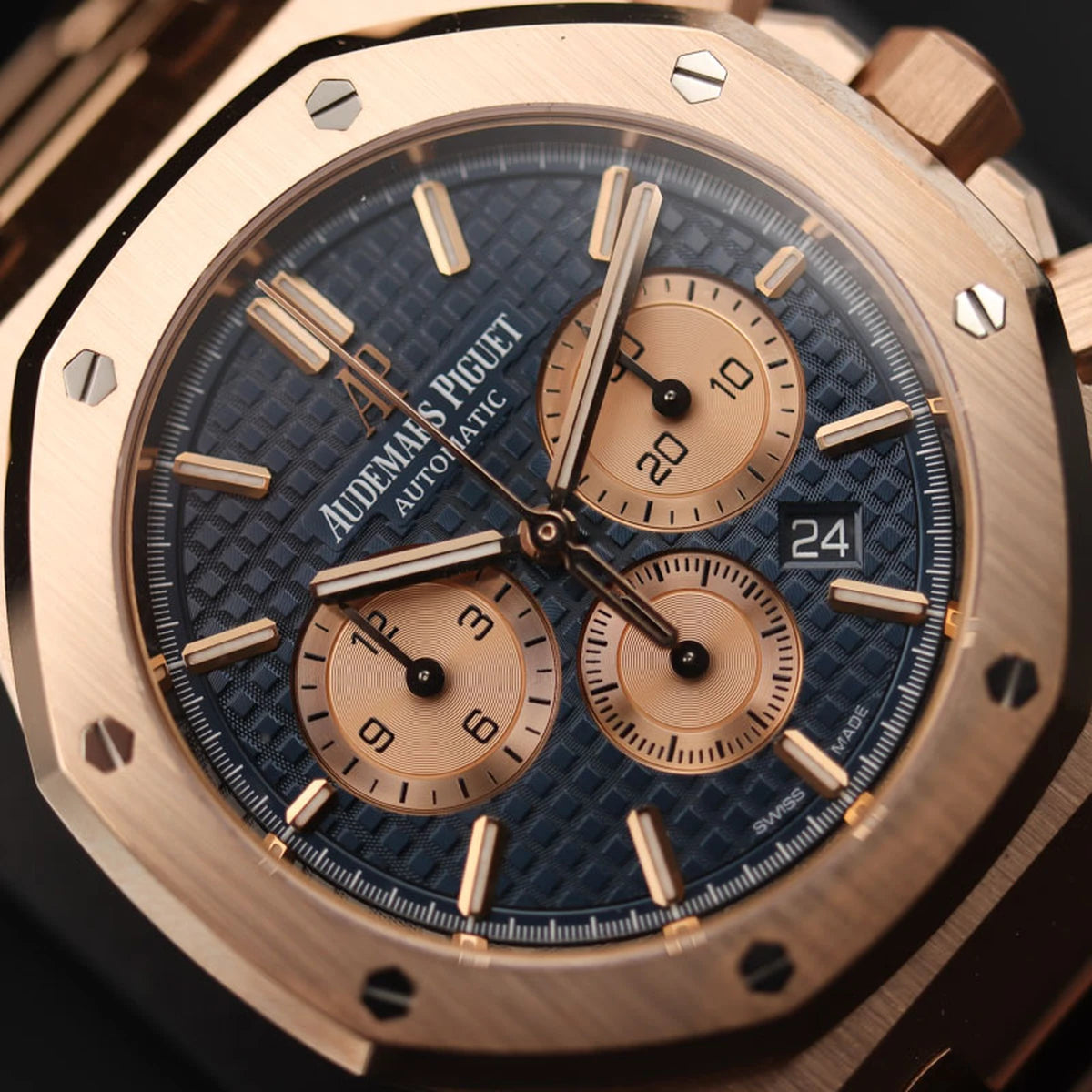 Audemars Piguet Royal Oak Mirror Watch - Blue - Men - View 4