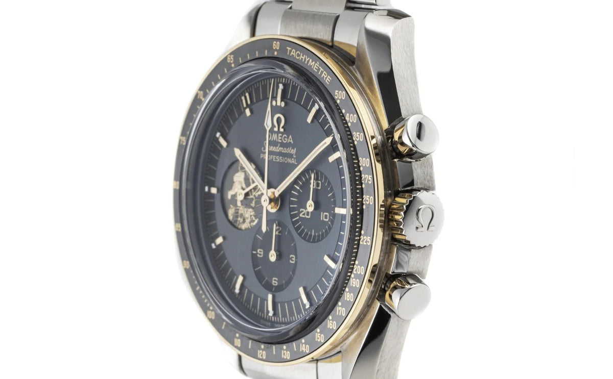 Omega Speedmaster Mirror Original Watch for Men - Black Dial, Silver Metal Strap - Image 3