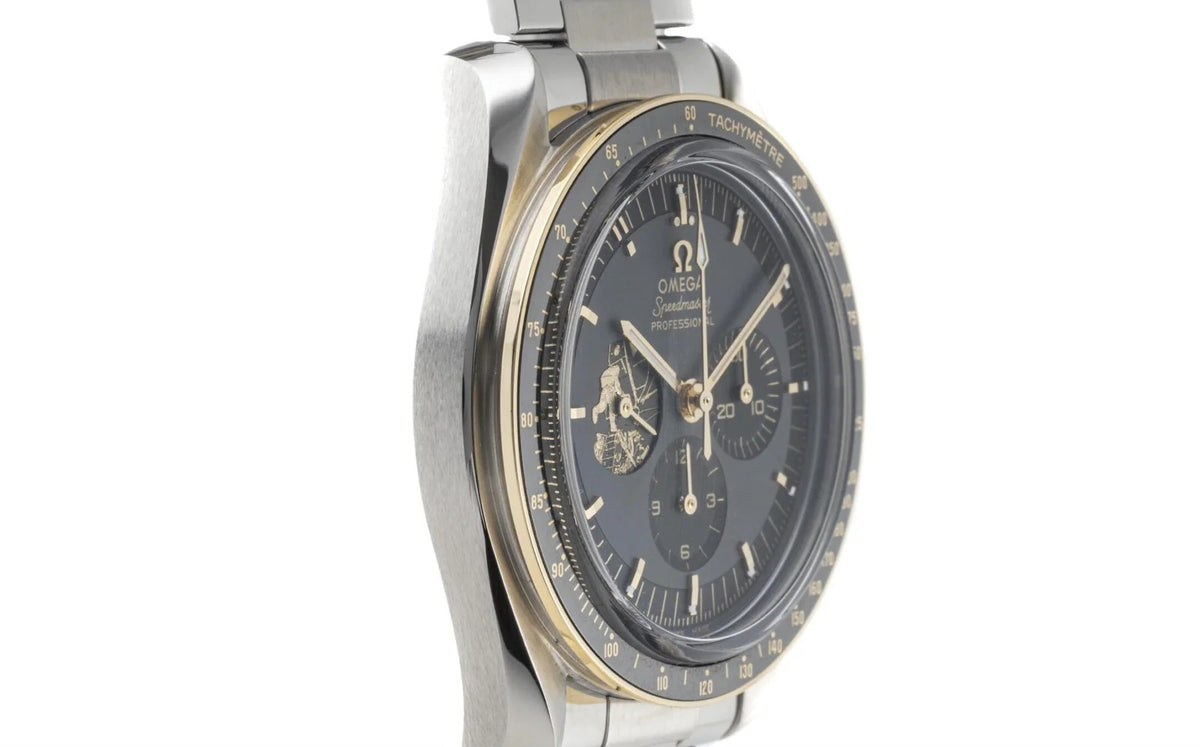 Omega Speedmaster Mirror Original Watch for Men - Black Dial, Silver Metal Strap - Image 2