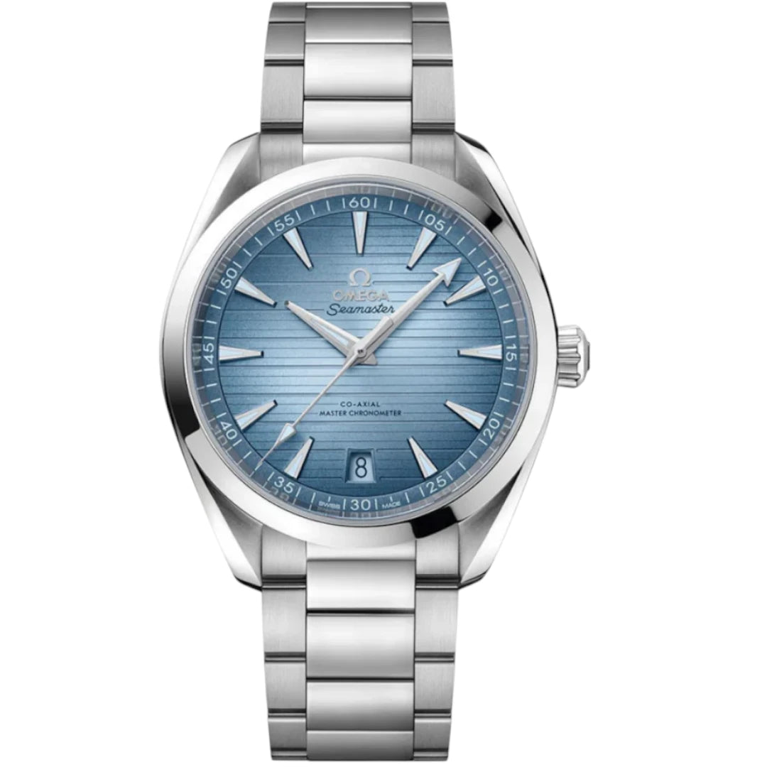 Omega Seamaster Mirror Original Watch for Men - Blue Dial, Silver Metal Strap - Image 1