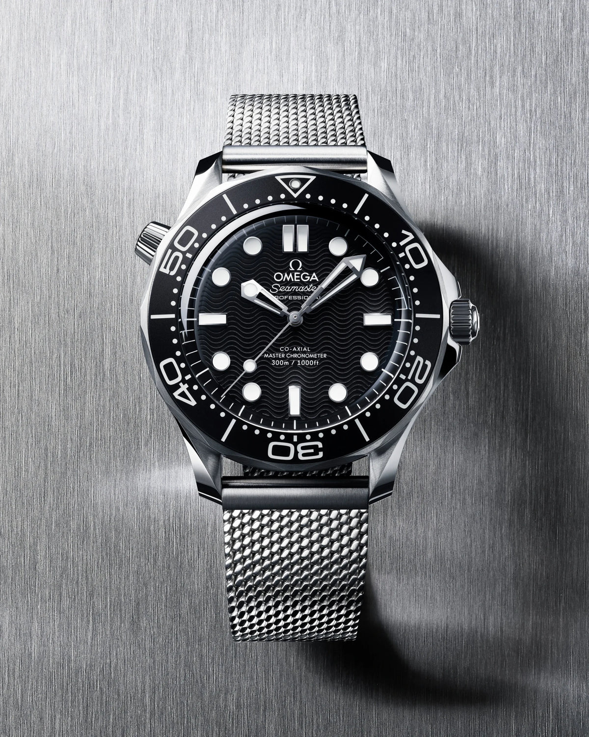 Omega Seamaster Mirror Original Watch for Men - Black Dial, Silver Metal Strap - Image 5