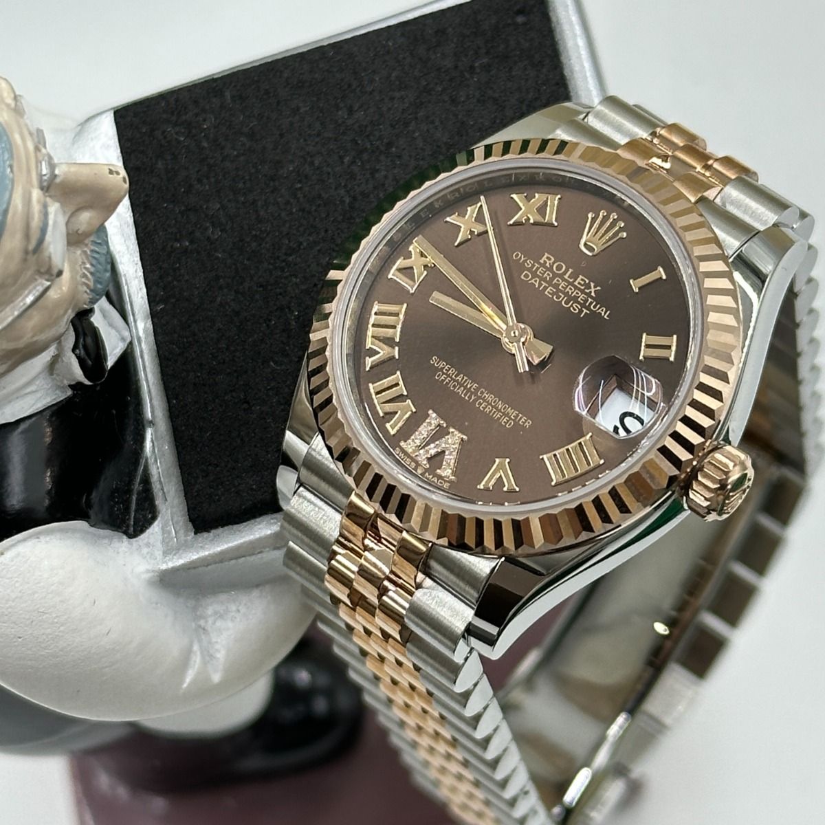 Rolex Datejust Mirror 31mm Brown dial Silver & Copper bracelet - image 6