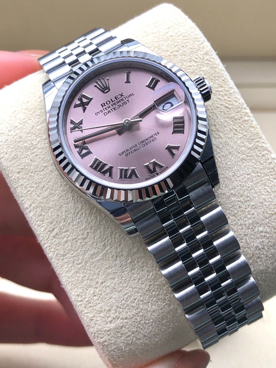 Rolex Datejust Mirror 31mm Pink dial Silver bracelet - image 2