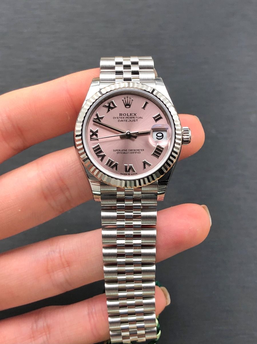 Rolex Datejust Mirror 31mm Pink dial Silver bracelet - image 3