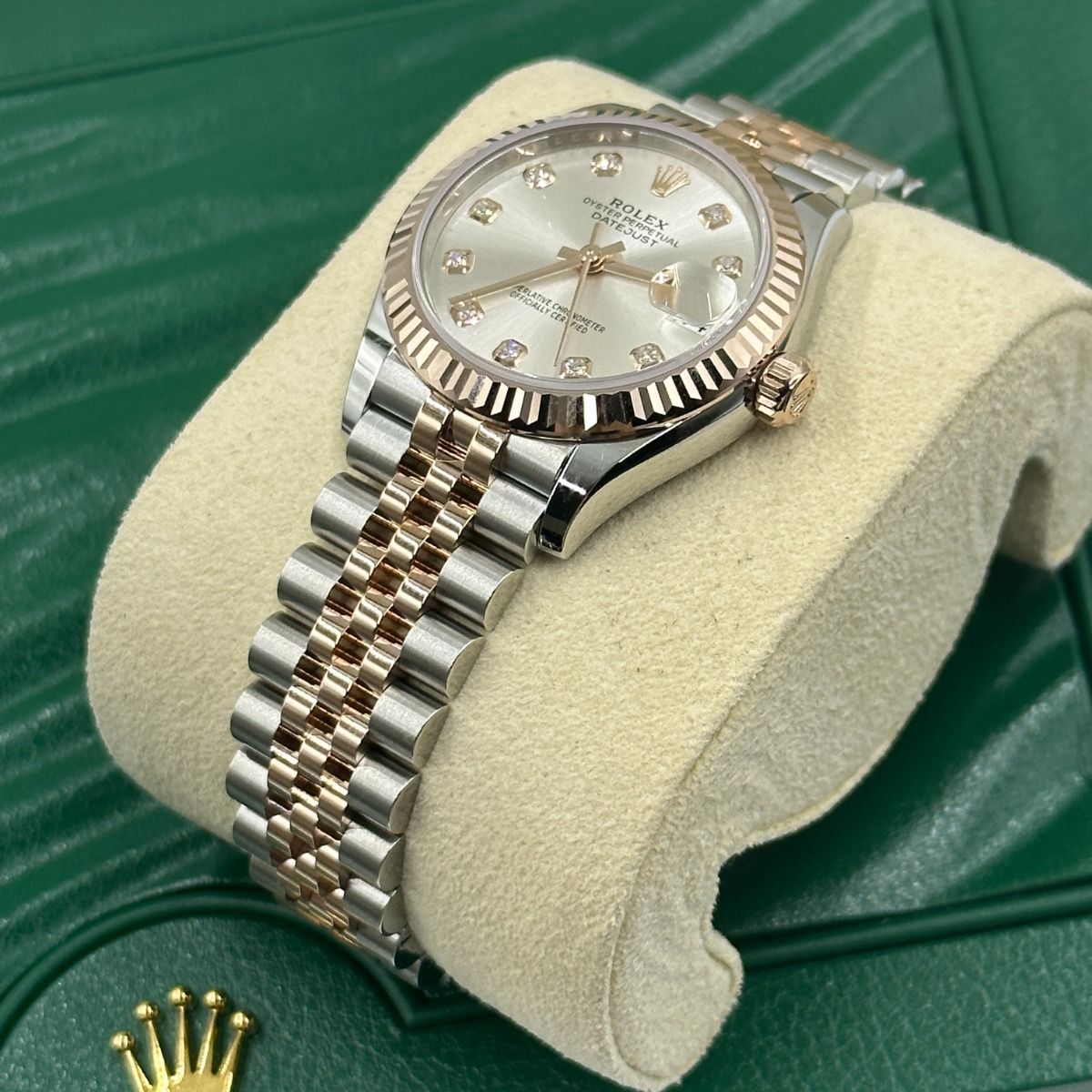 Rolex Datejust Mirror 31mm Silver dial Silver & Copper bracelet - image 2