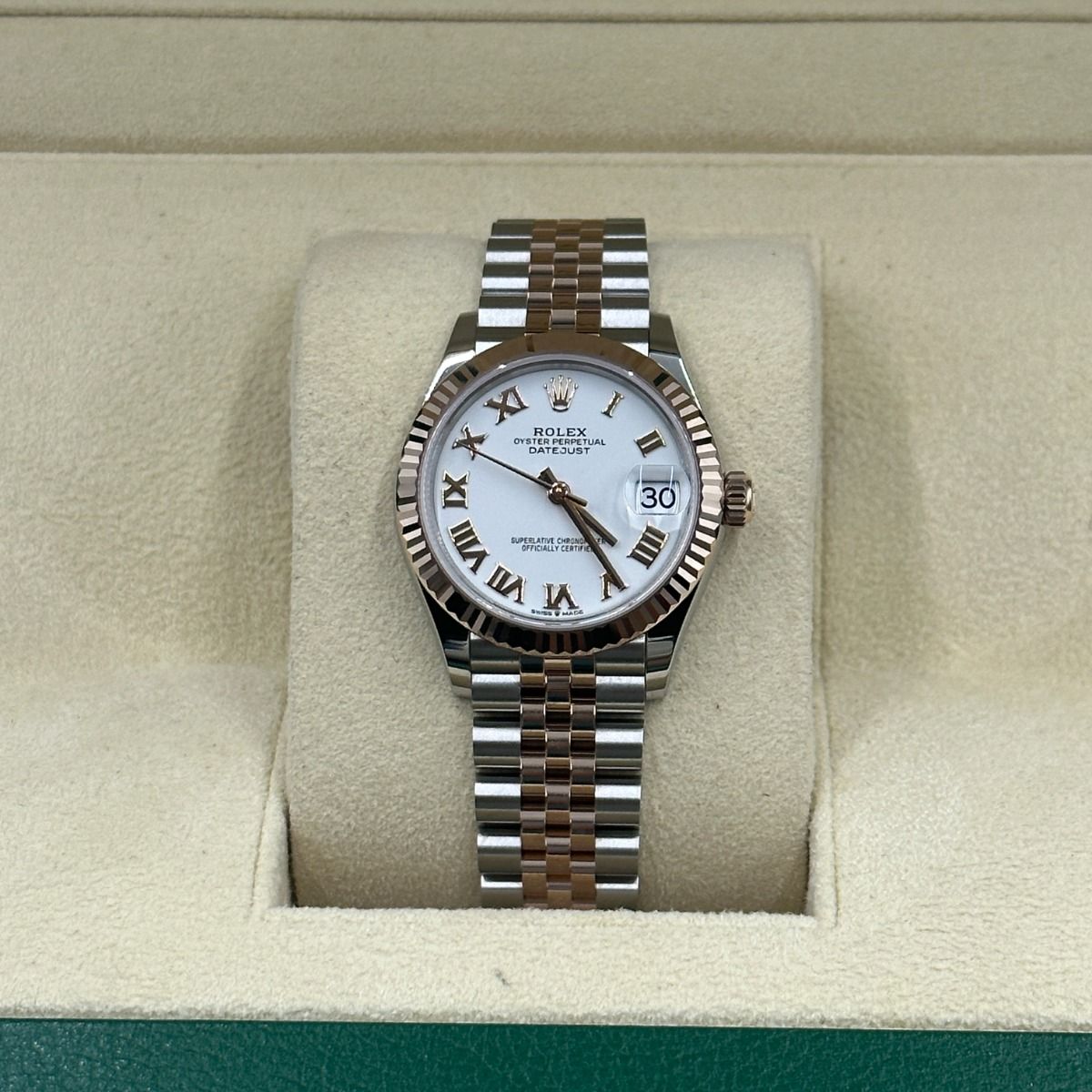 Rolex Datejust Mirror 31mm White dial Silver & Gold bracelet - image 2