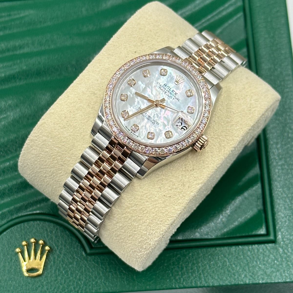 Rolex Datejust Mirror 31mm Silver dial Silver & Copper bracelet - image 4