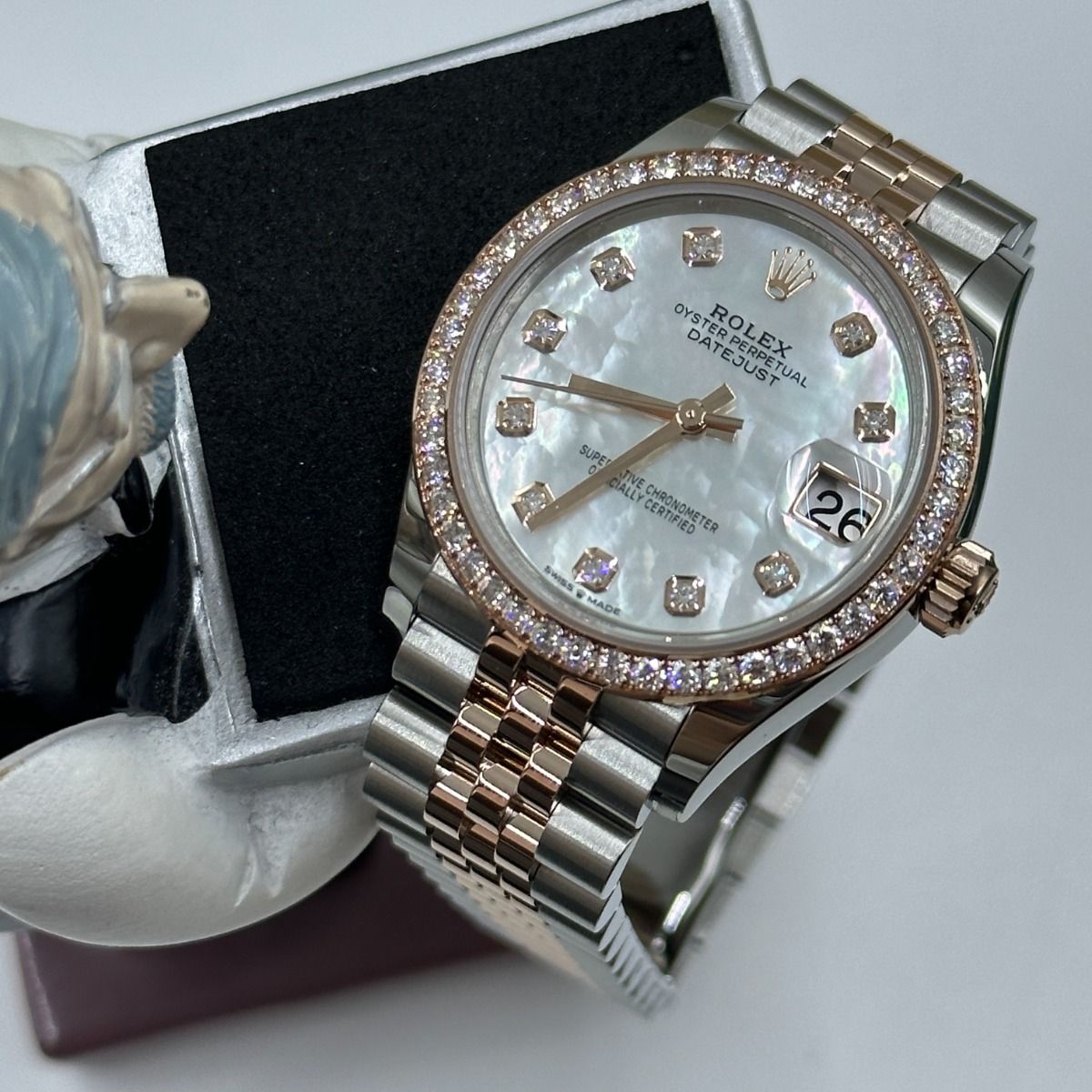 Rolex Datejust Mirror 31mm Silver dial Silver & Copper bracelet - image 9