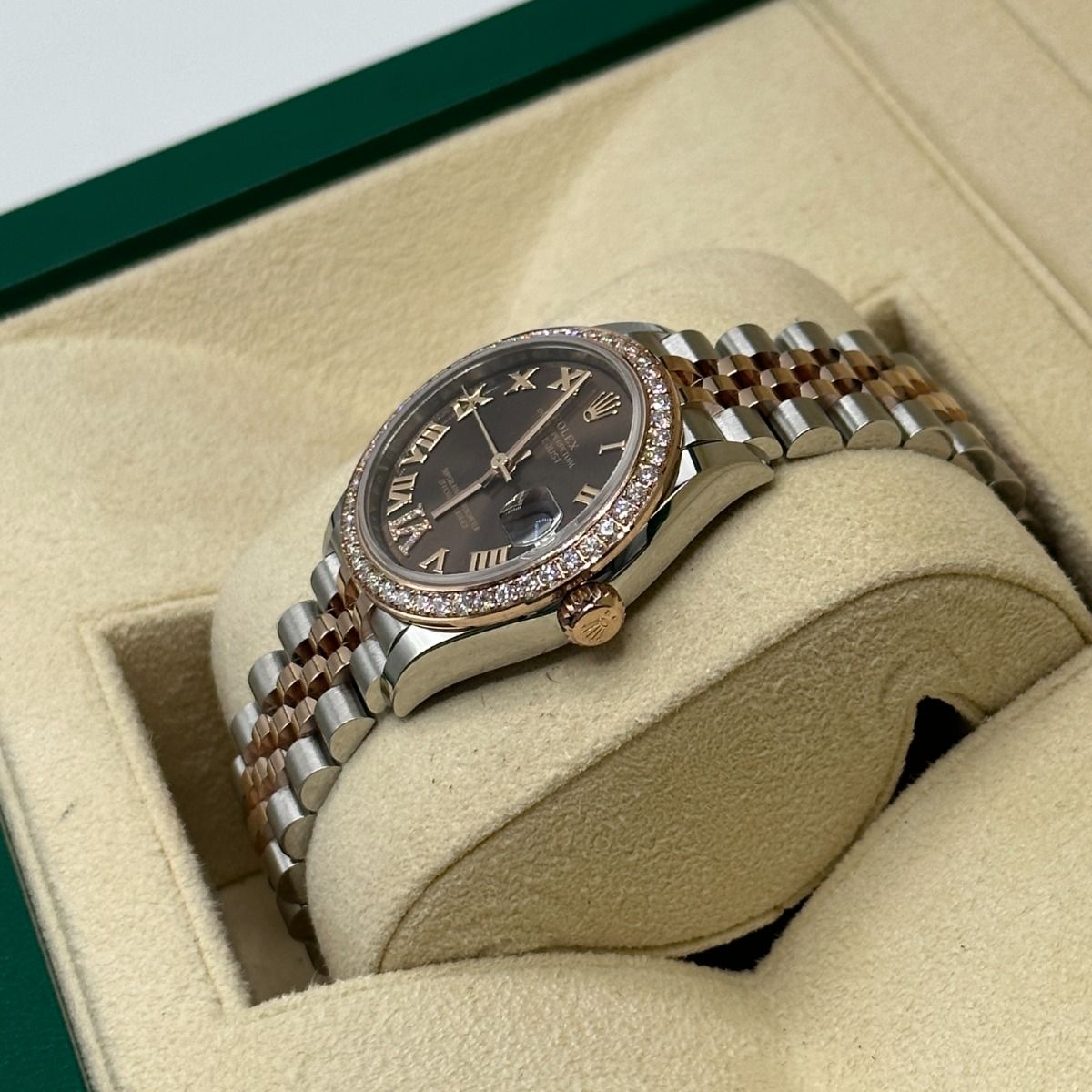 Rolex Datejust Mirror 31mm Brown dial Silver & Copper bracelet - image 3