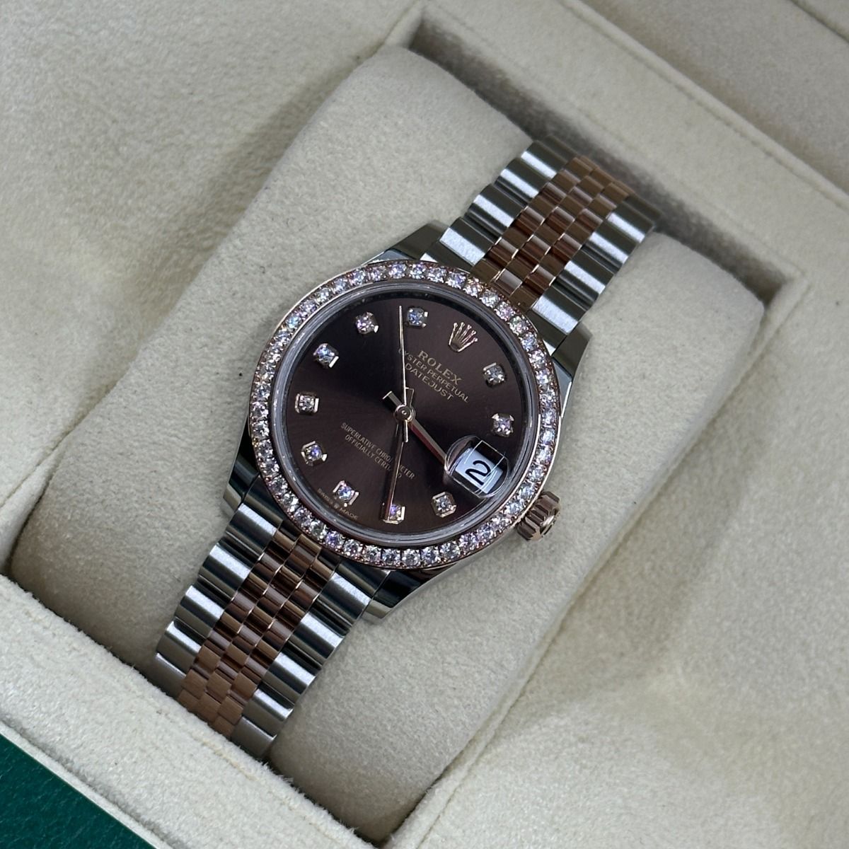 Rolex Datejust Mirror 31mm Brown dial Silver & Copper bracelet - image 2
