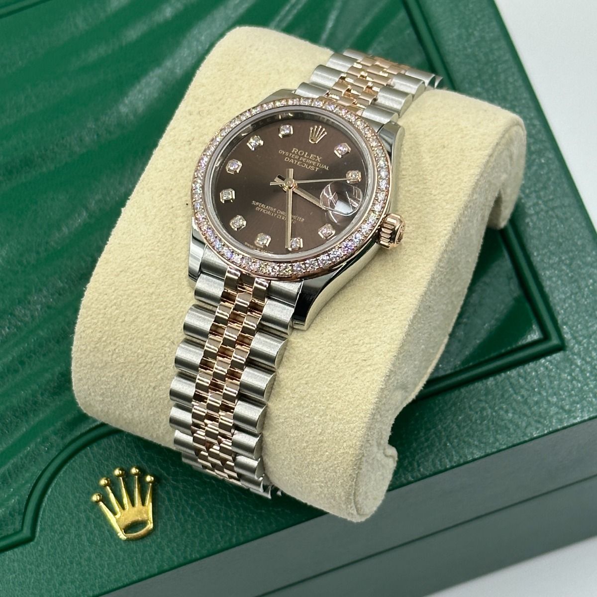 Rolex Datejust Mirror 31mm Brown dial Silver & Copper bracelet - image 8