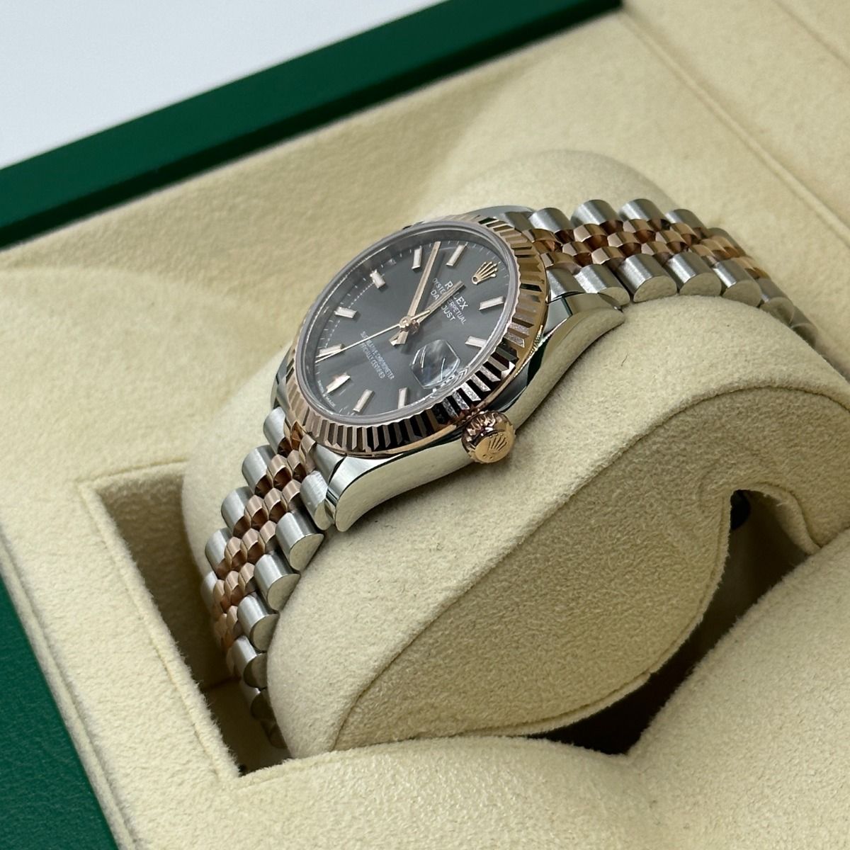 Rolex Datejust Mirror 31mm Grey dial Silver & Copper bracelet - image 4
