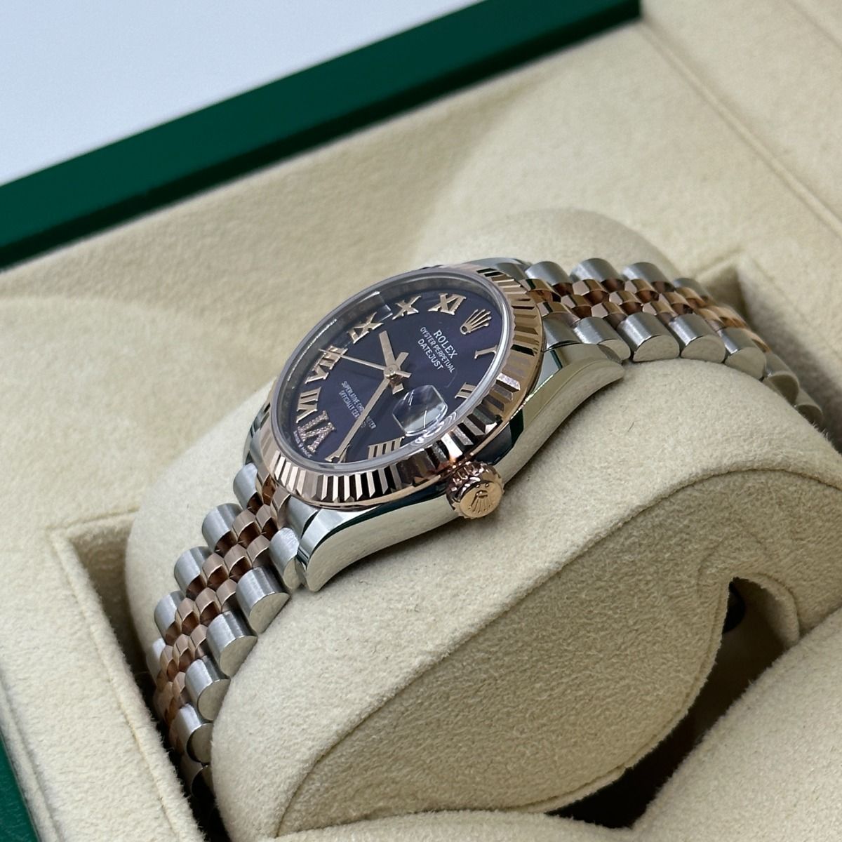 Rolex Datejust Mirror 31mm Purple dial Silver & Copper bracelet - image 3