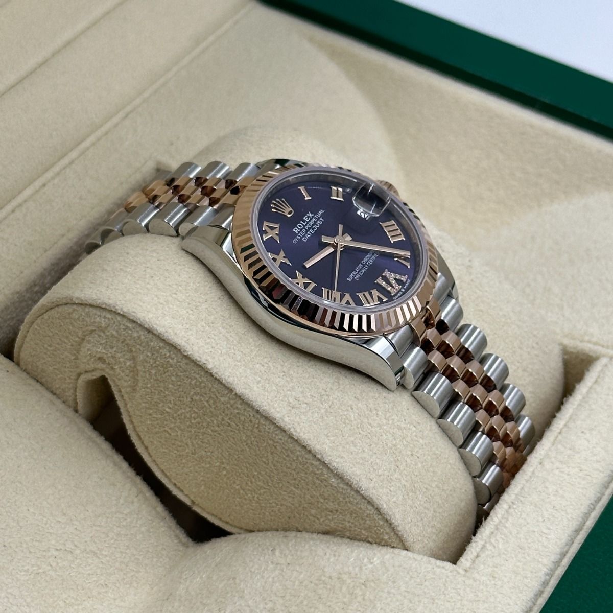 Rolex Datejust Mirror 31mm Purple dial Silver & Copper bracelet - image 4