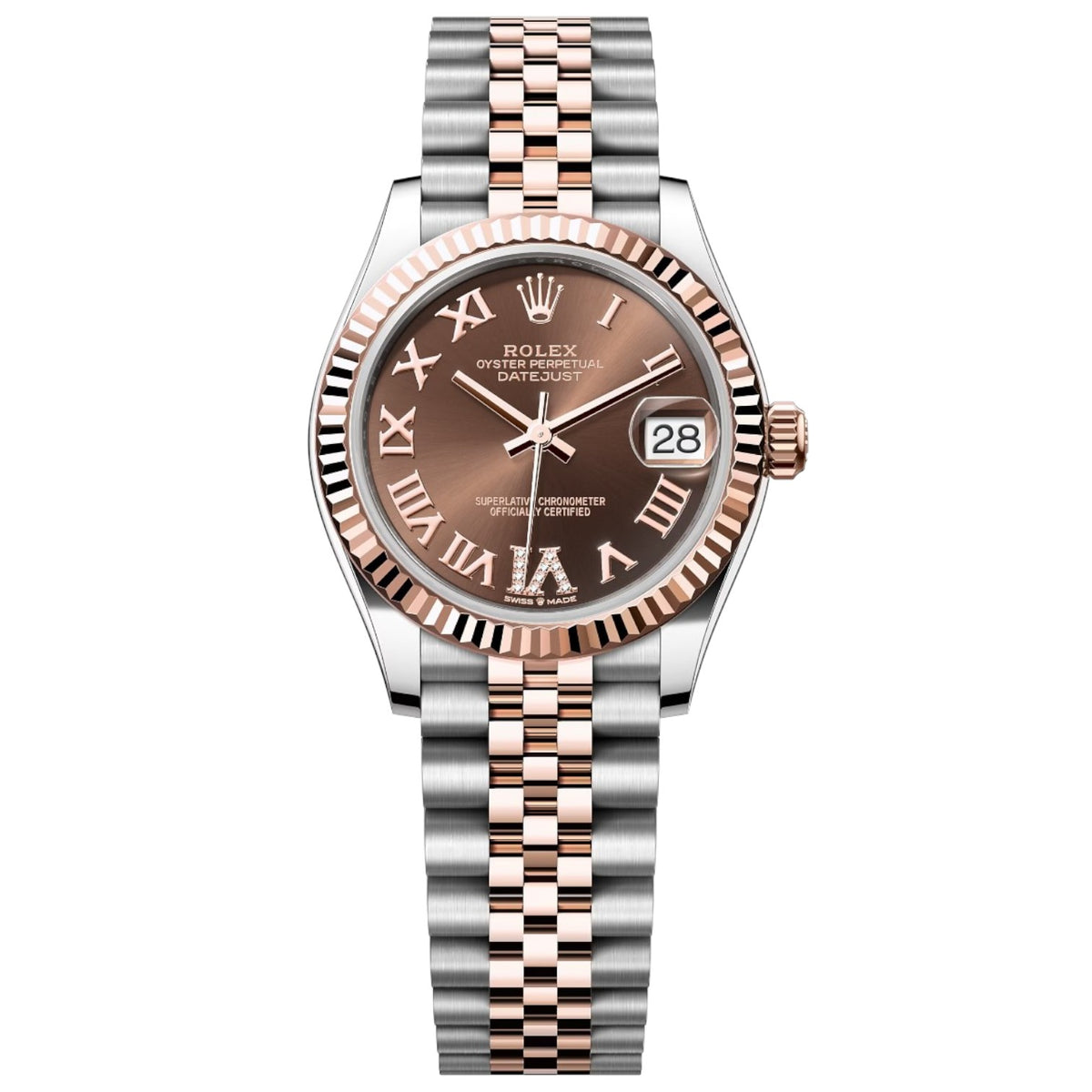 Rolex Datejust Mirror 31mm Brown dial Silver & Copper bracelet - image 1