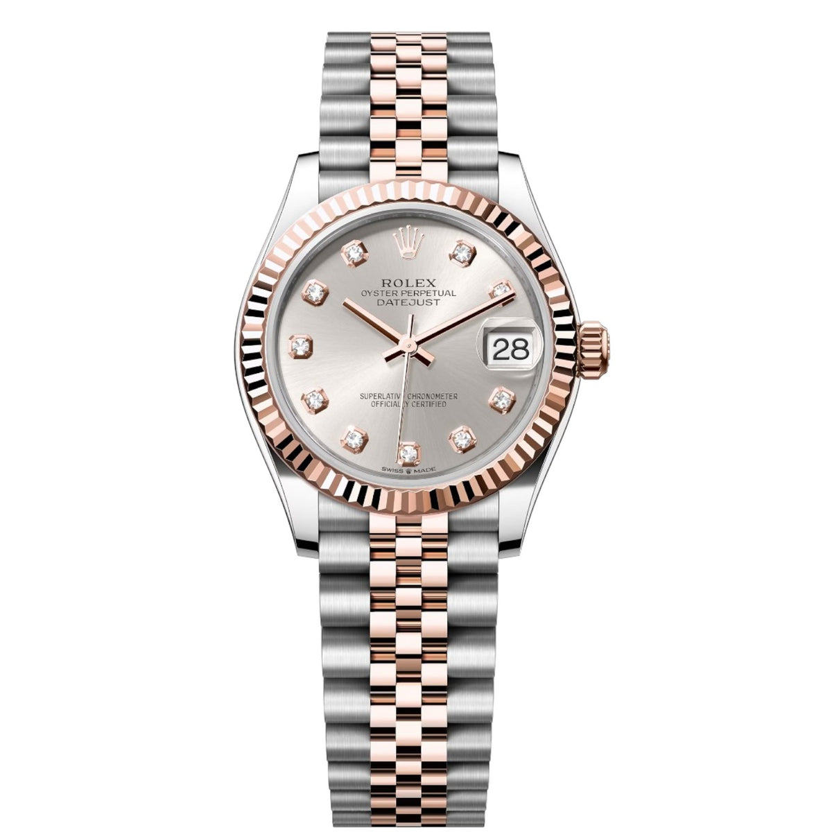 Rolex Datejust Mirror 31mm Silver dial Silver & Copper bracelet - image 1