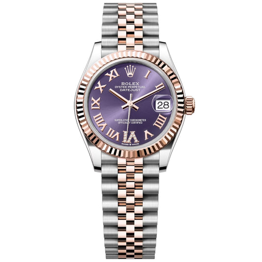 Rolex Datejust Mirror 31mm Purple dial Silver & Copper bracelet - image 1