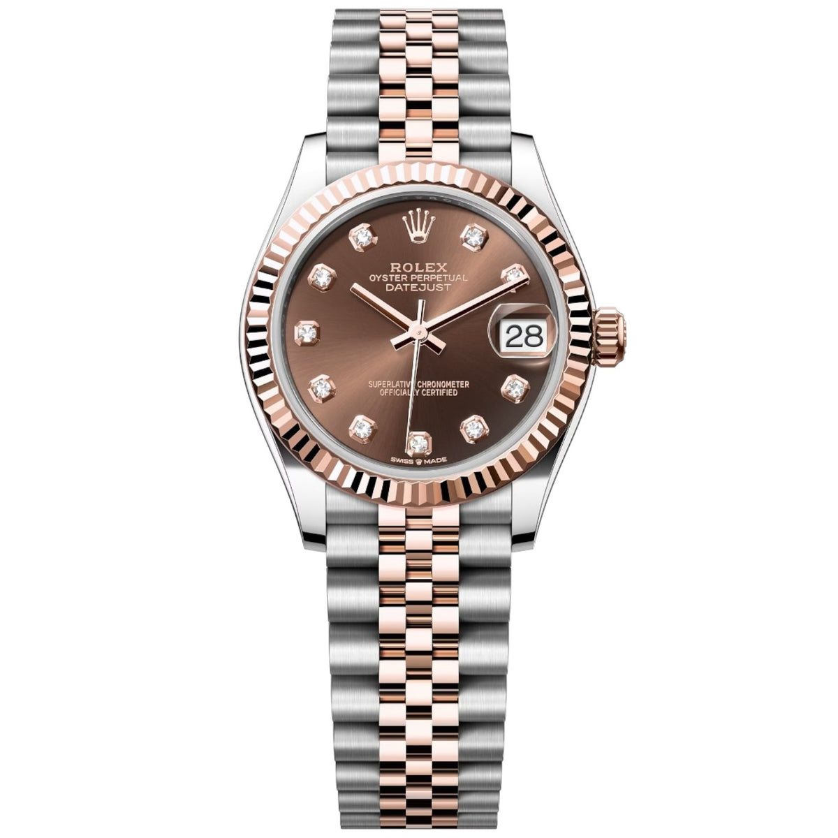 Rolex Datejust Mirror 31mm Brown dial Silver & Copper bracelet - image 1