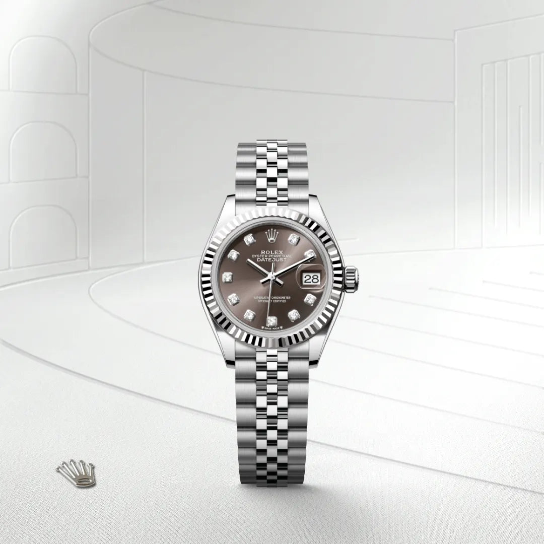 Rolex Datejust Mirror 31mm Brown dial Silver bracelet - image 1