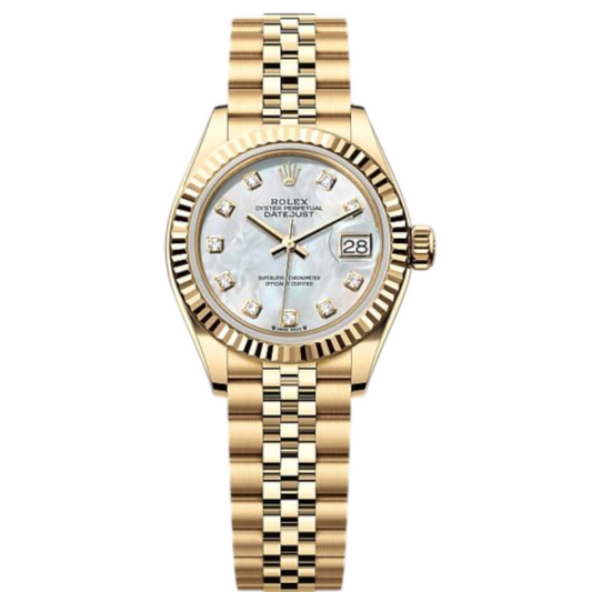Rolex Datejust Mirror 31mm White dial Gold bracelet - image 1