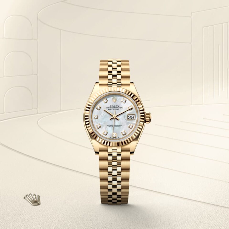 Rolex Datejust Mirror 31mm White dial Gold bracelet - image 2