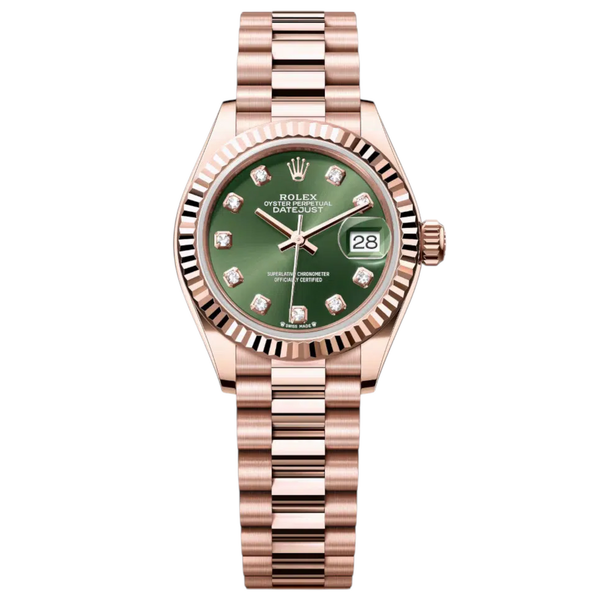 Rolex Datejust Mirror 31mm Green dial Copper bracelet - image 1