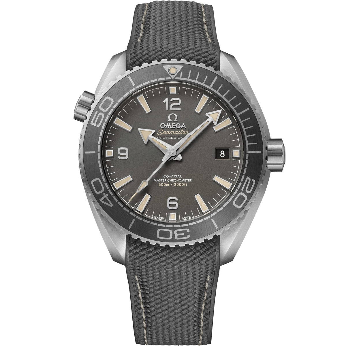 Omega Seamaster Mirror Original Watch for Men - Gray Dial, Gray Rubber Strap - Image 1