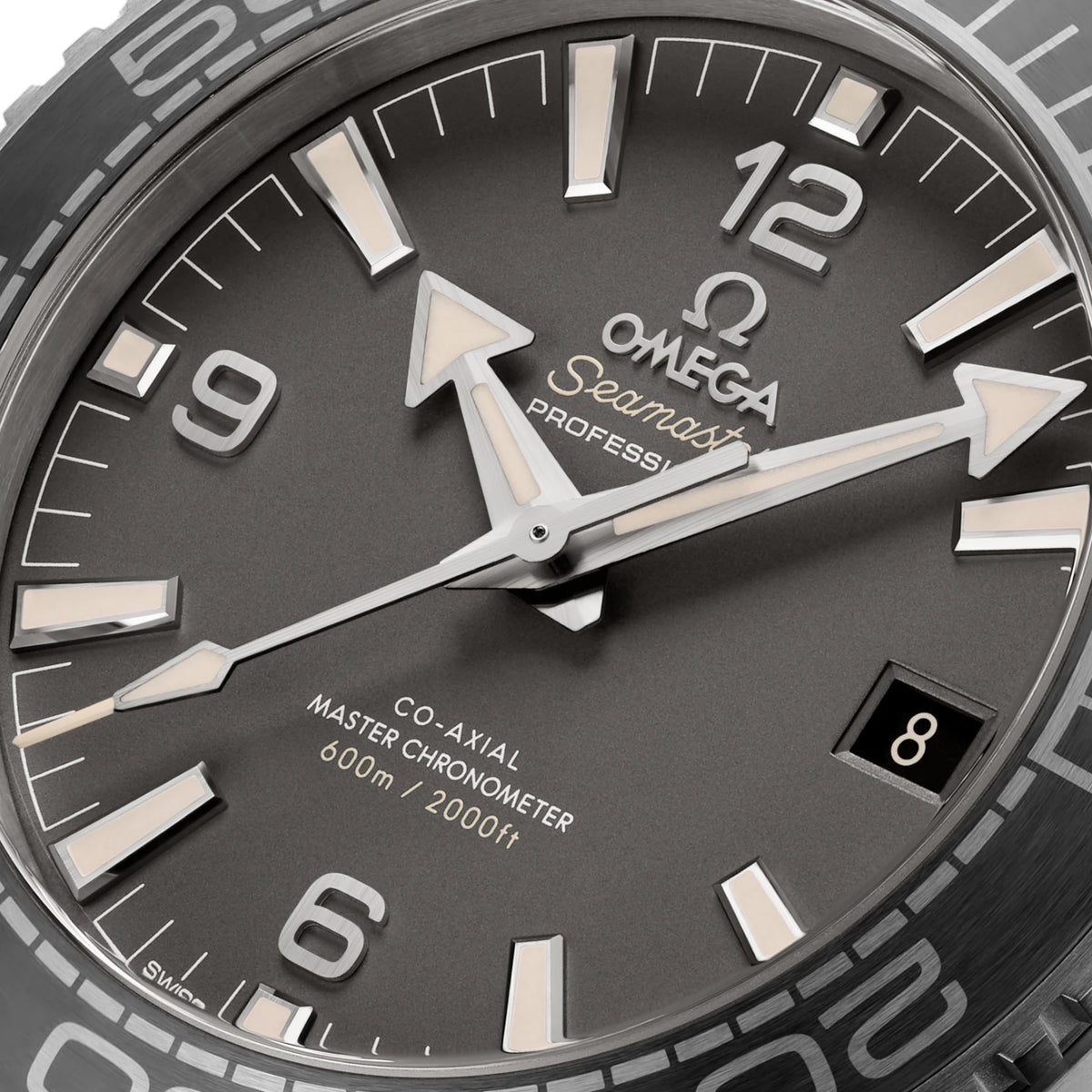 Omega Seamaster Mirror Original Watch for Men - Gray Dial, Gray Rubber Strap - Image 4
