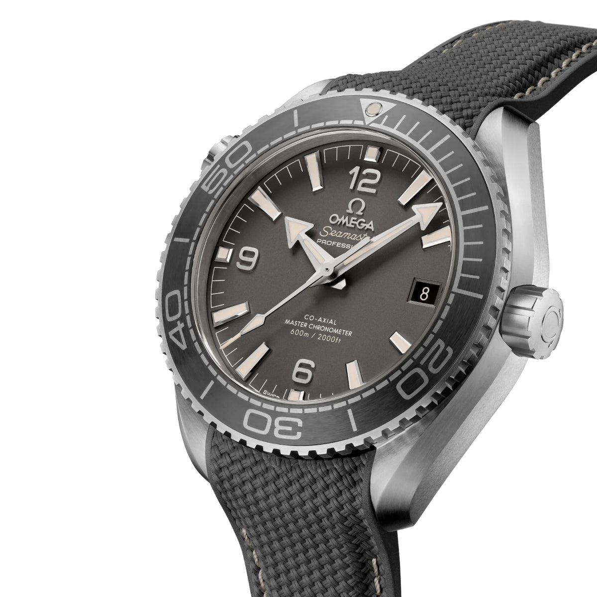 Omega Seamaster Mirror Original Watch for Men - Gray Dial, Gray Rubber Strap - Image 3