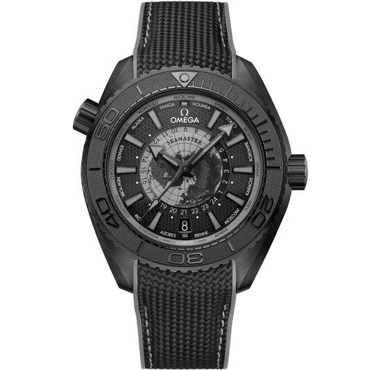 Omega Seamaster Mirror Original Watch for Men - Black Dial, Black Rubber Strap - Image 1