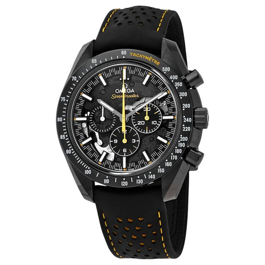 Omega Seamaster Mirror Original Watch for Men - Black Dial, Black Leather Strap - Image 2