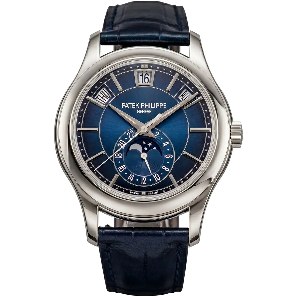 Patek Philippe Annual Calendar Moonphase Mirror Watch - Blue