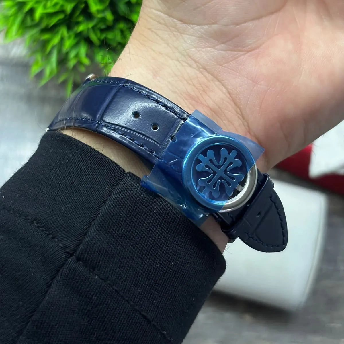 Patek Philippe Annual Calendar Moonphase Mirror Watch - Blue