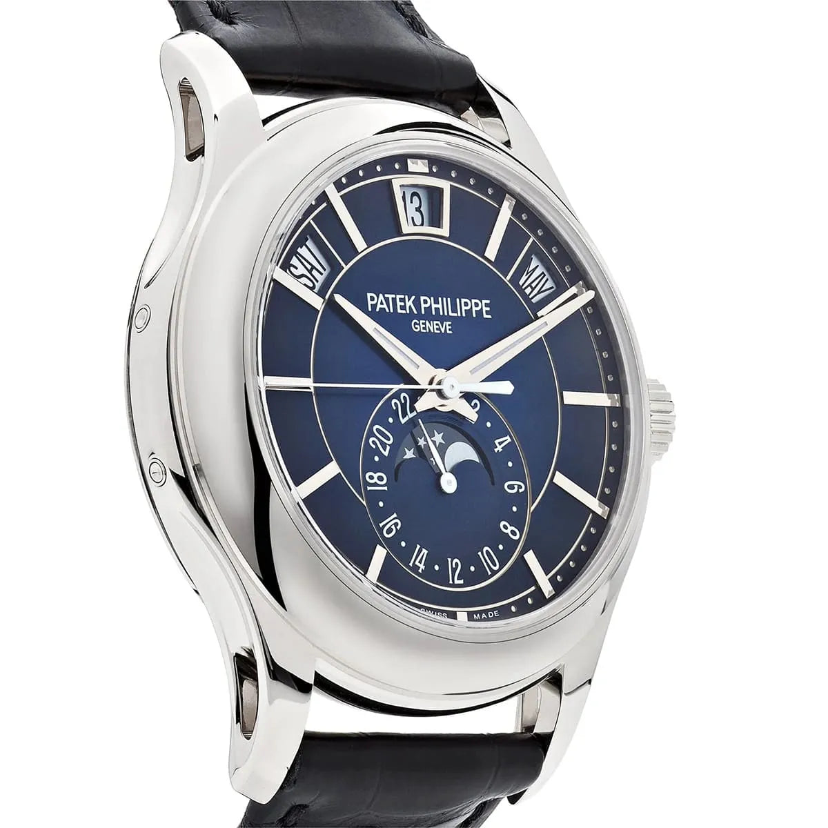 Patek Philippe Annual Calendar Moonphase Mirror Watch - Blue