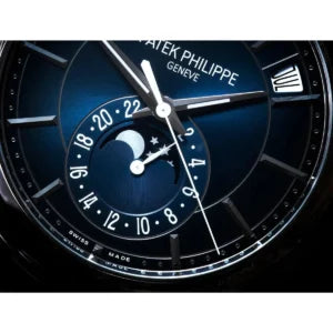 Patek Philippe Annual Calendar Moonphase Mirror Watch - Blue