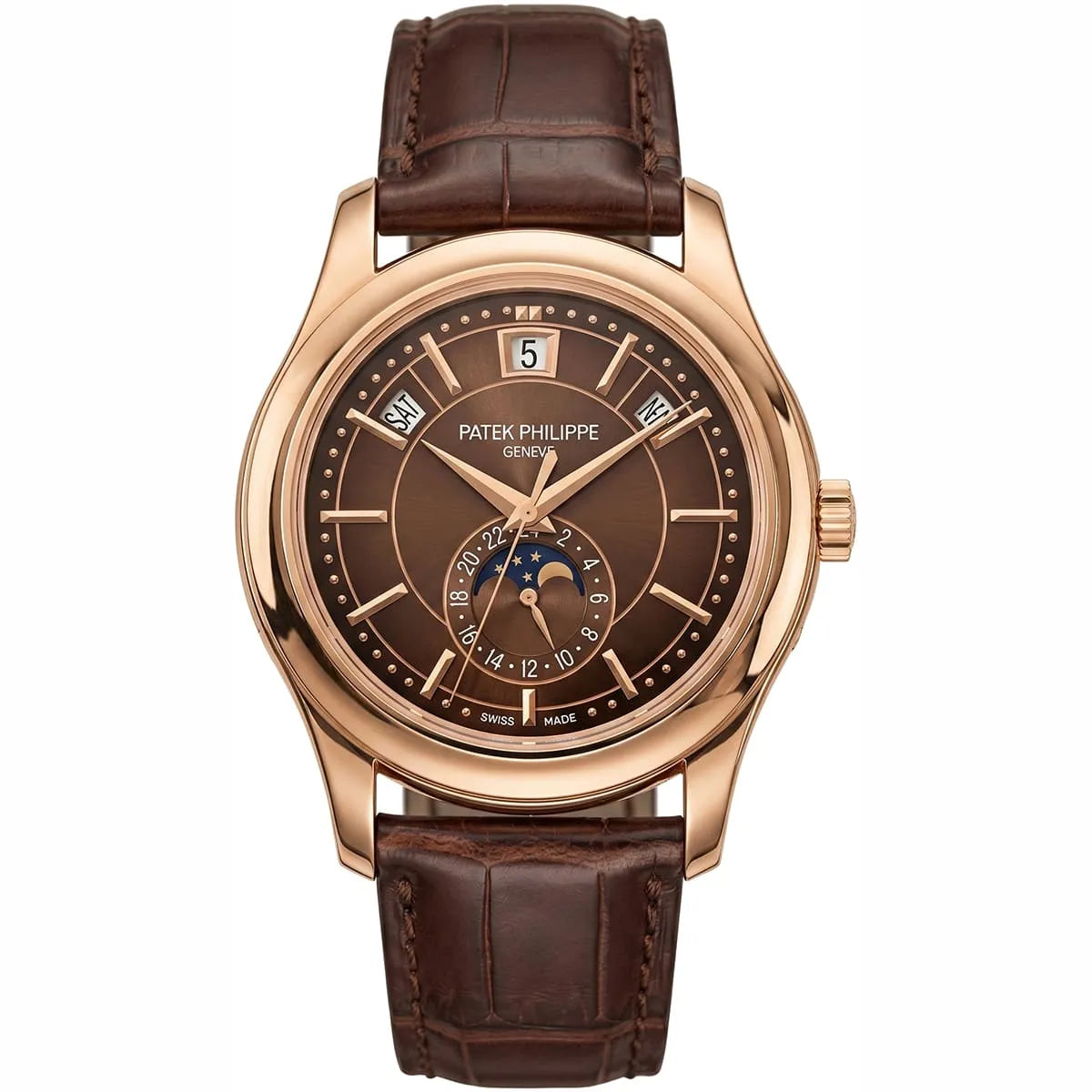 Patek Philippe Annual Calendar Moonphase Mirror Watch - Brown
