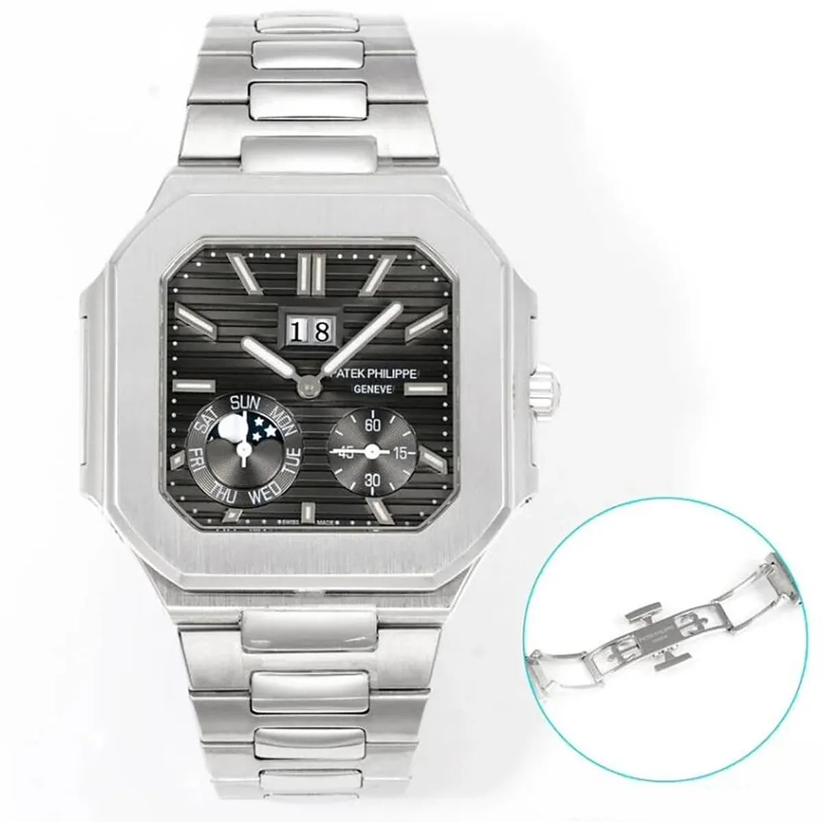 Patek Philippe 5821/1A-001 Mirror Watch - Black