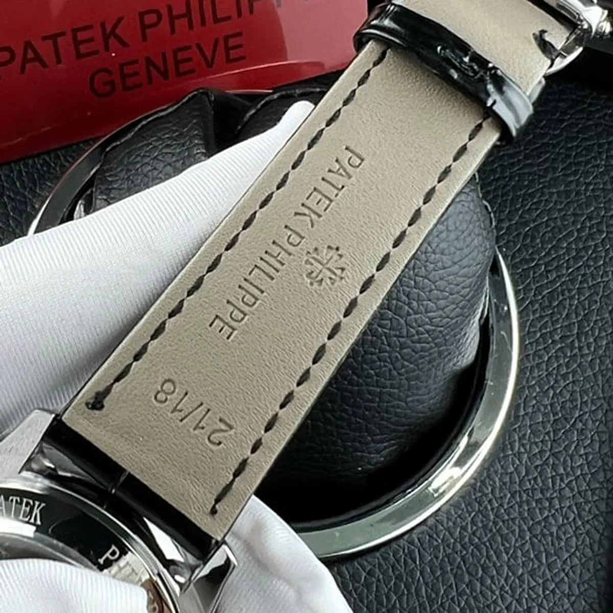 Patek Philippe Annual Calendar Moonphase Mirror Watch - Black