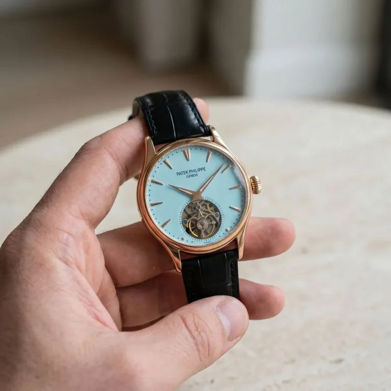 Patek Philippe Tourbillon Mirror Watch - Blue