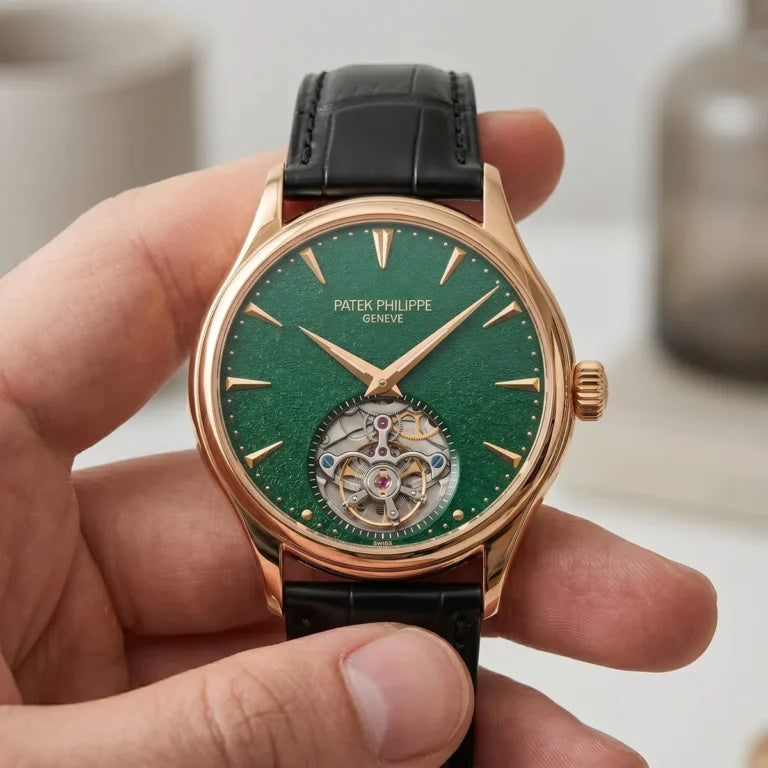 Patek Philippe Tourbillon Mirror Watch - Green