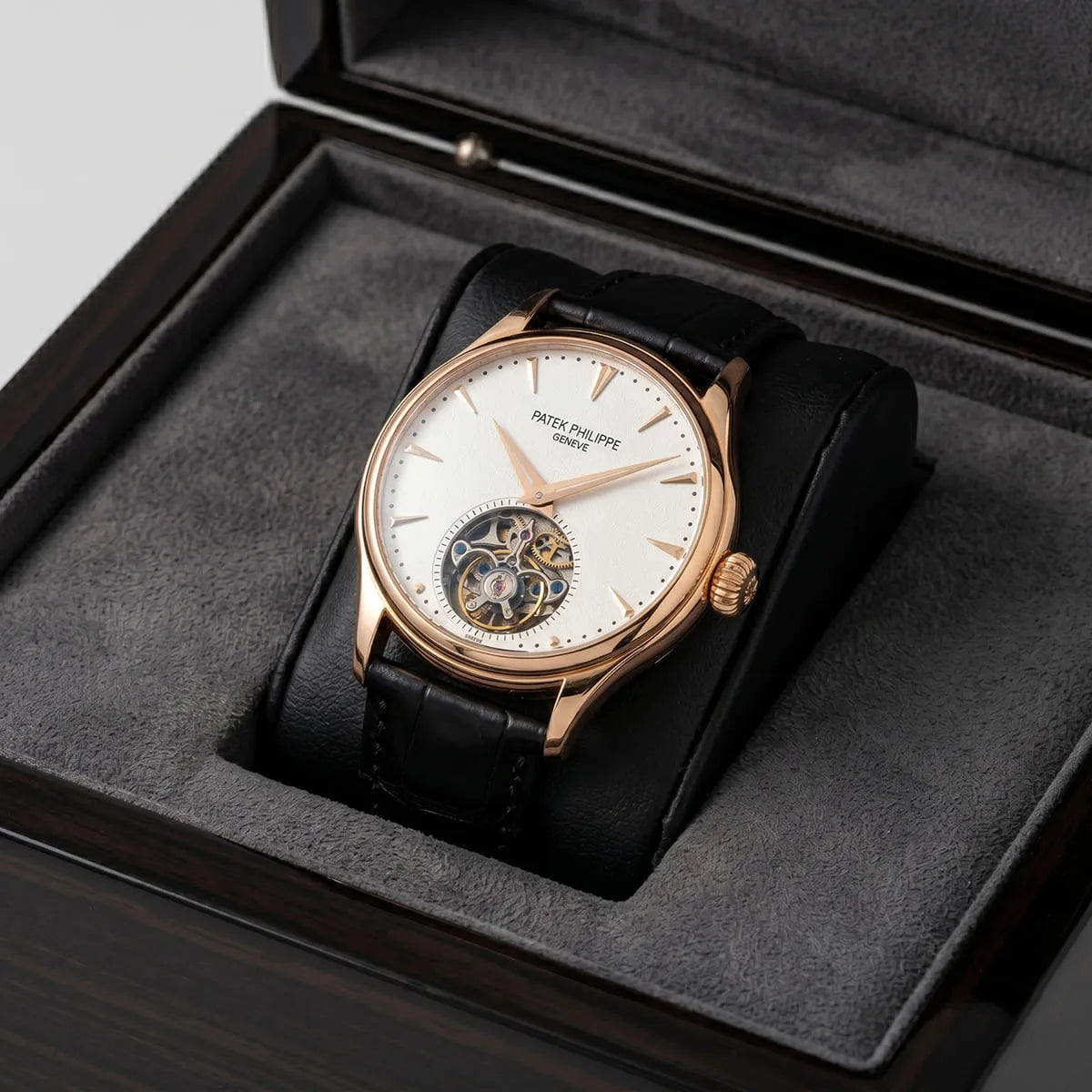 Patek Philippe Tourbillon Mirror Watch - White