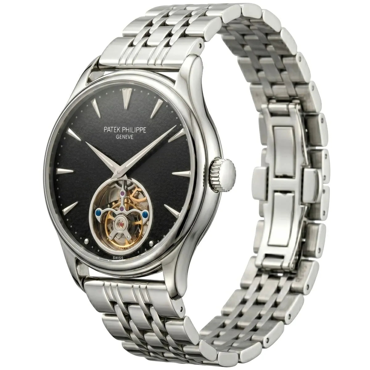 Patek Philippe Tourbillon Mirror Watch - Black