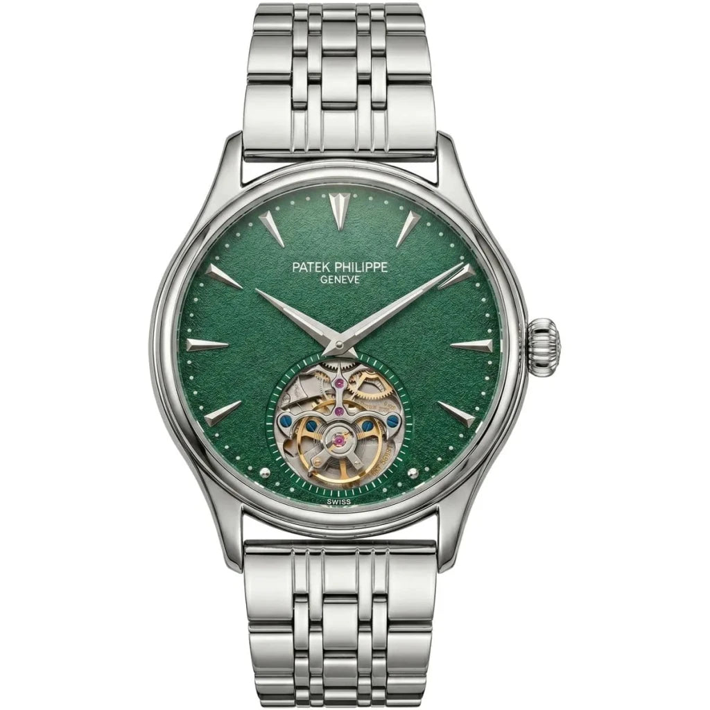 Patek Philippe Tourbillon Mirror Watch - Green - cornerwatchesstore