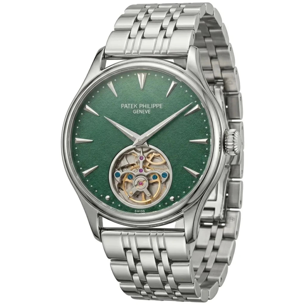Patek Philippe Tourbillon Mirror Watch - Green - cornerwatchesstore