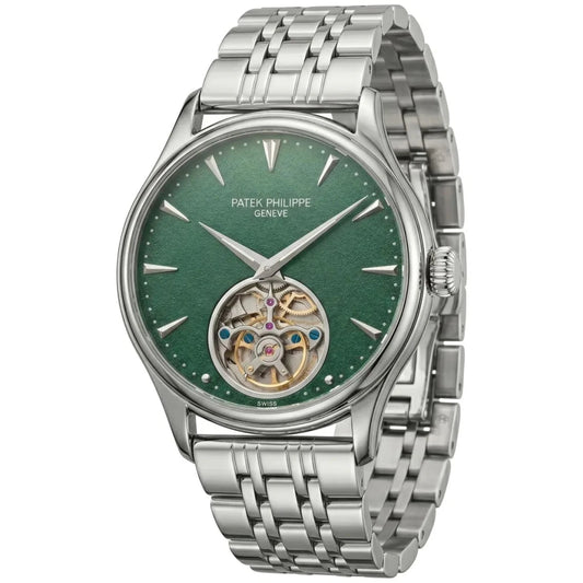 Patek Philippe Tourbillon Mirror Watch - Green - cornerwatchesstore