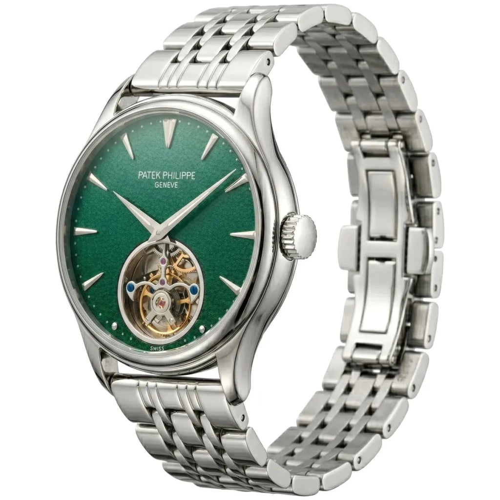 Patek Philippe Tourbillon Mirror Watch - Green - cornerwatchesstore