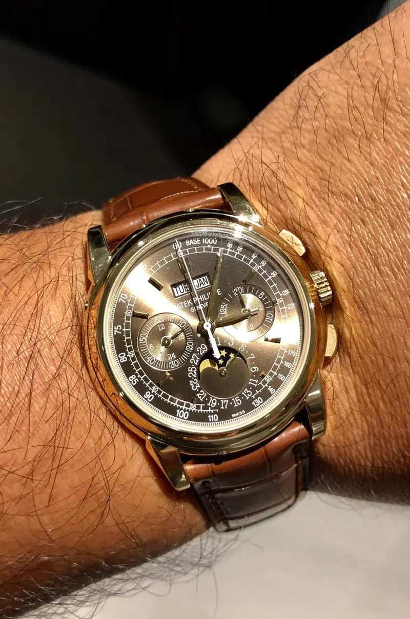 Patek Philippe Grand Complications Perpetual Calendar 5970P-001 Mirror Watch - Brown