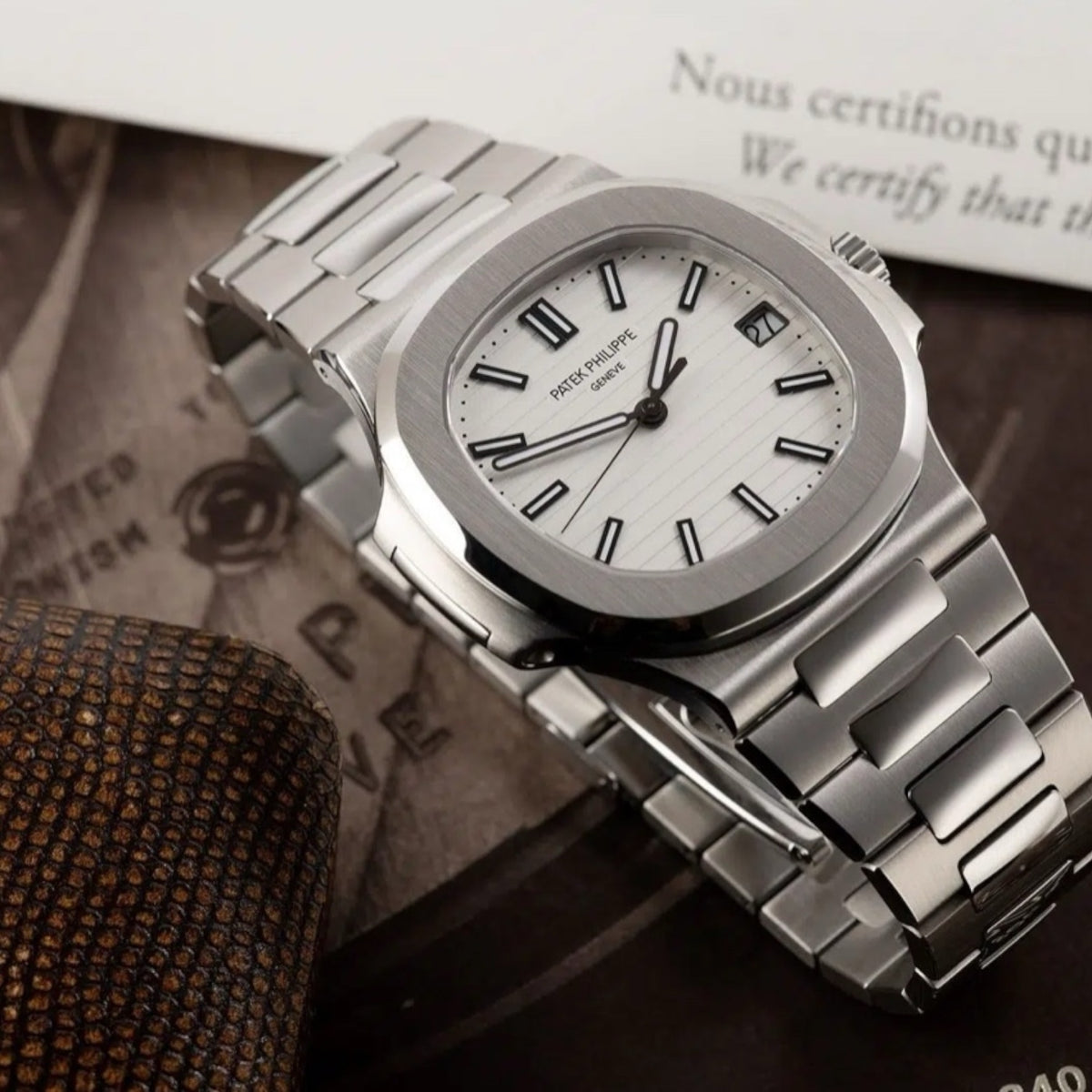 Patek Philippe Aquanaut Mirror Watch - White