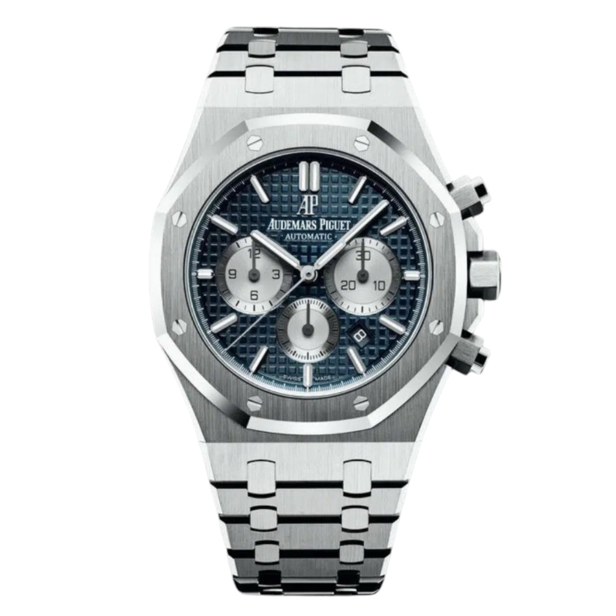 Audemars Piguet Royal Oak Chronograph Mirror Watch - Blue - Men